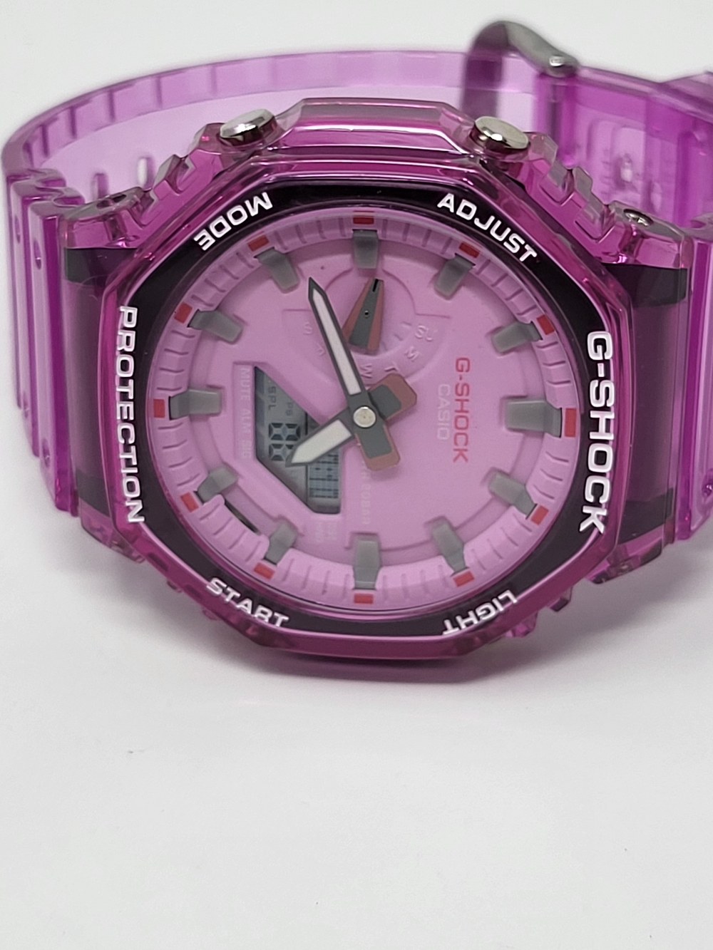 Casio G-Shock Pink Transparent Resin Sport Watch